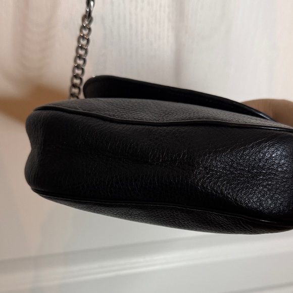 Michael Kors Sleek Leather Black Crossbody Bag - Picture 6 of 12